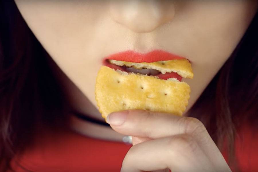 Ritz Crackers ad gets entirely too intimate