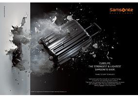 Samsonite breaks through walls