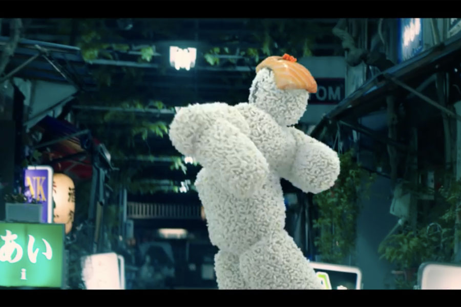 Bonsai, origami and sushi dance to hip-hop for beer launch