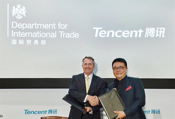 Tencent, UK sign agreement on creative cooperation