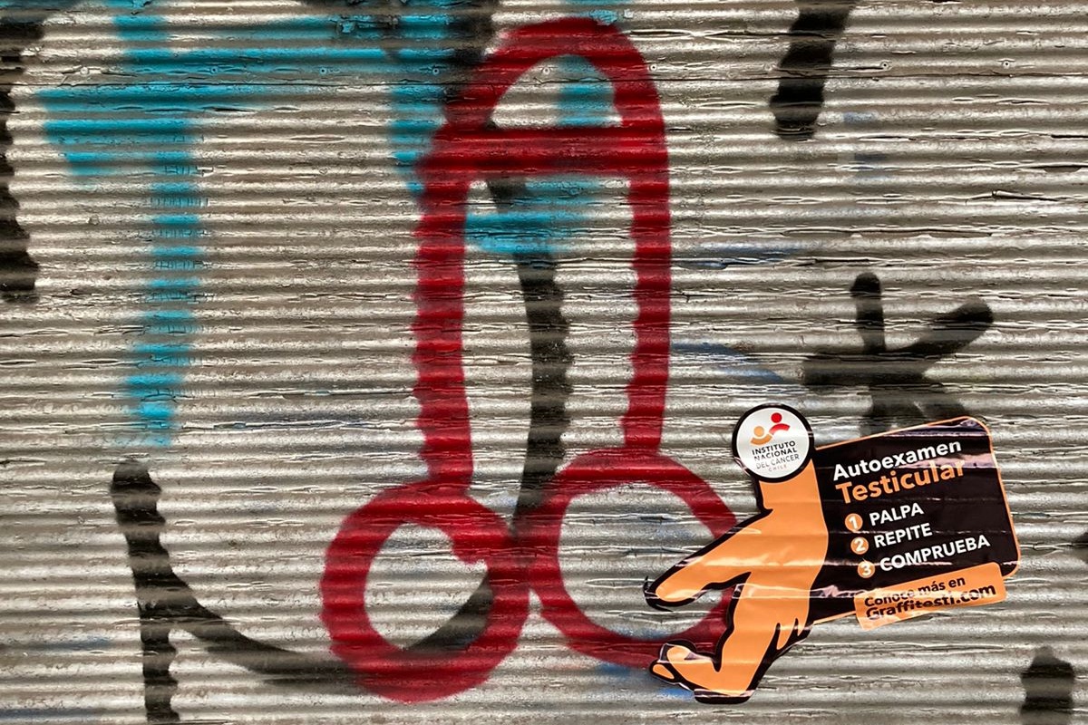 This purpose campaign puts stickers on phallic graffiti
