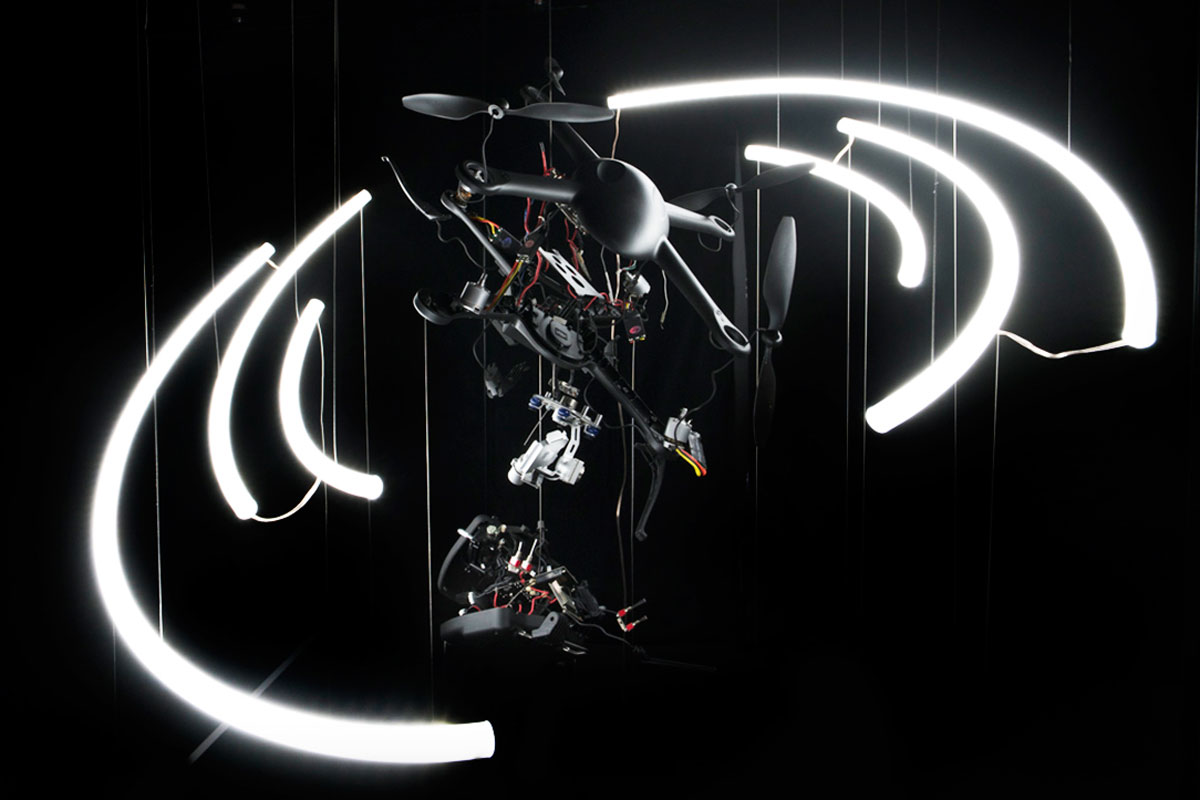 Exploded drone entices students to engineering