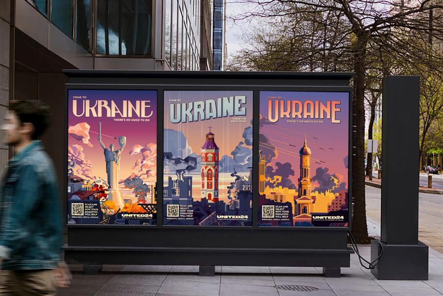 Faux tourism campaign keeps Ukraine war top of mind