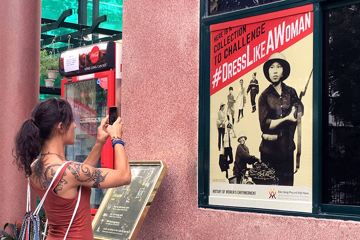 Propaganda-style posters make bold points about Vietnamese women