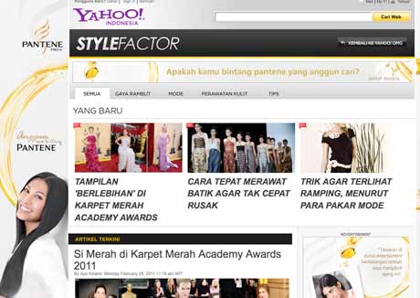 Yahoo launches celebrity style guide with P&G in Indonesia